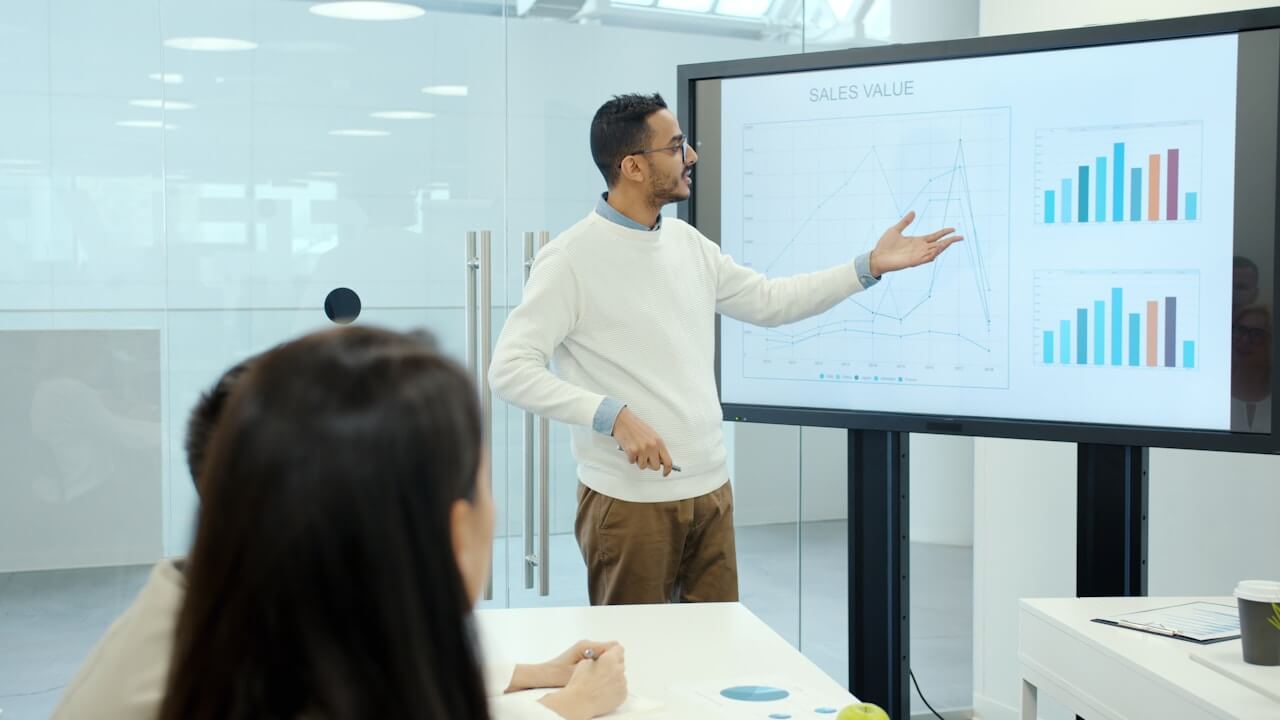 Man giving presentation
